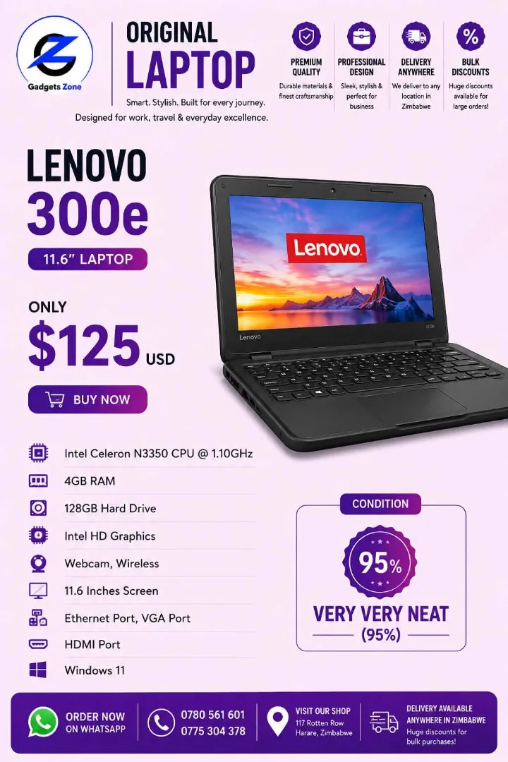 Lenovo 300e 11.6" Laptop