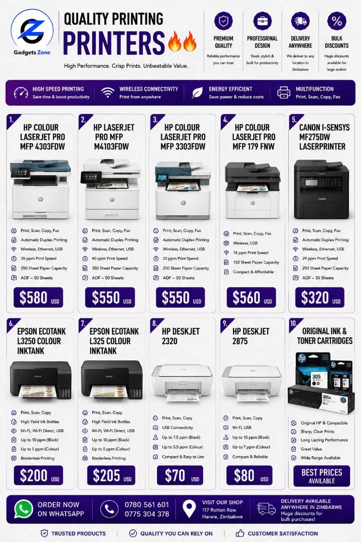 HP Colour LaserJet Pro MFP 4303FDW Printer