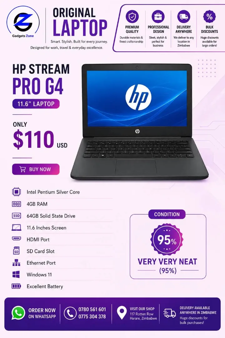 HP Stream Pro G4 11.6" Laptop