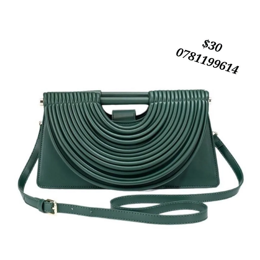 Stylish Green Handbag with Unique Design