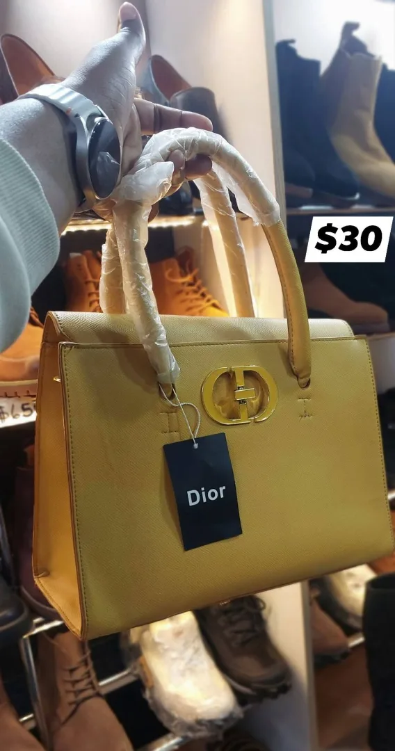 Yellow Dior Handbag