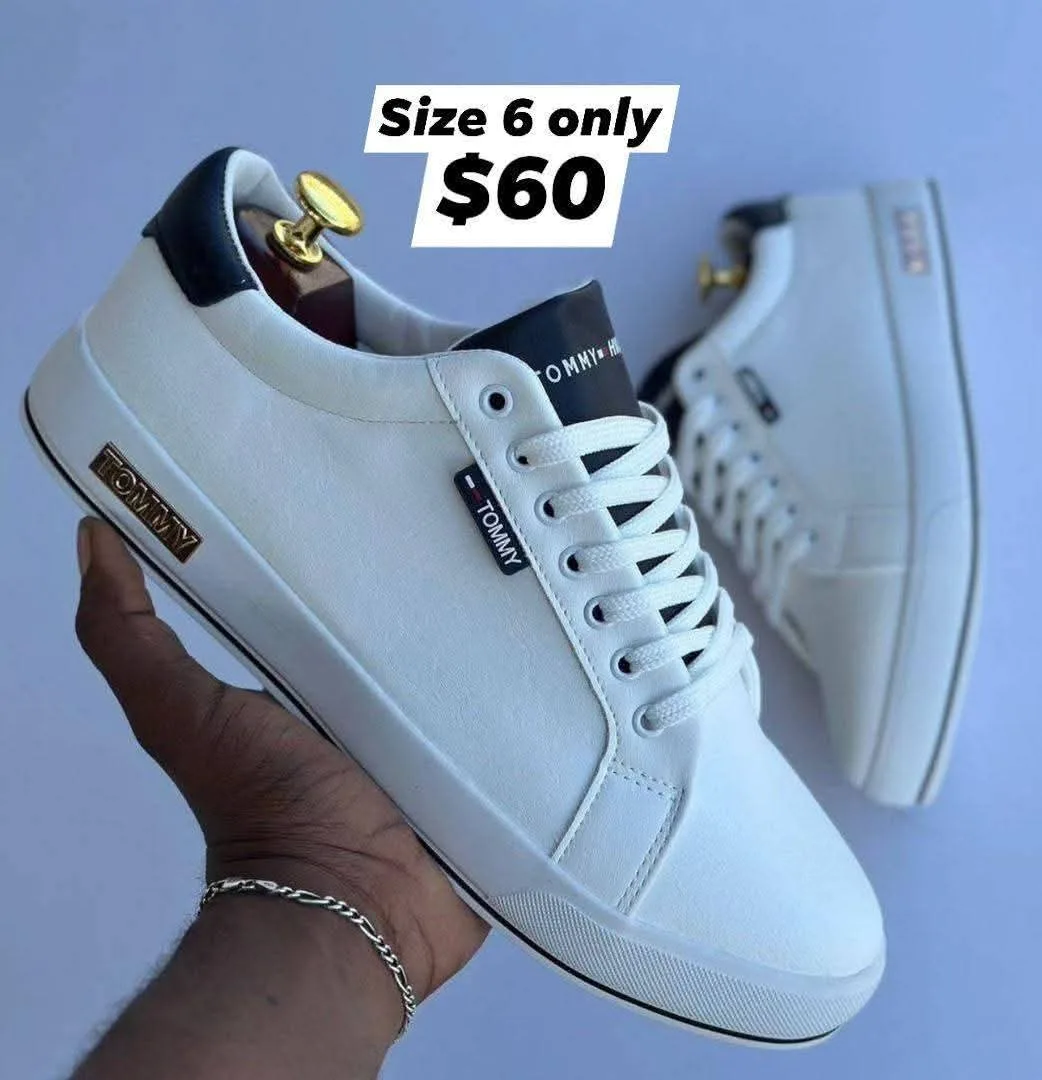 Tommy White Sneakers Size 6