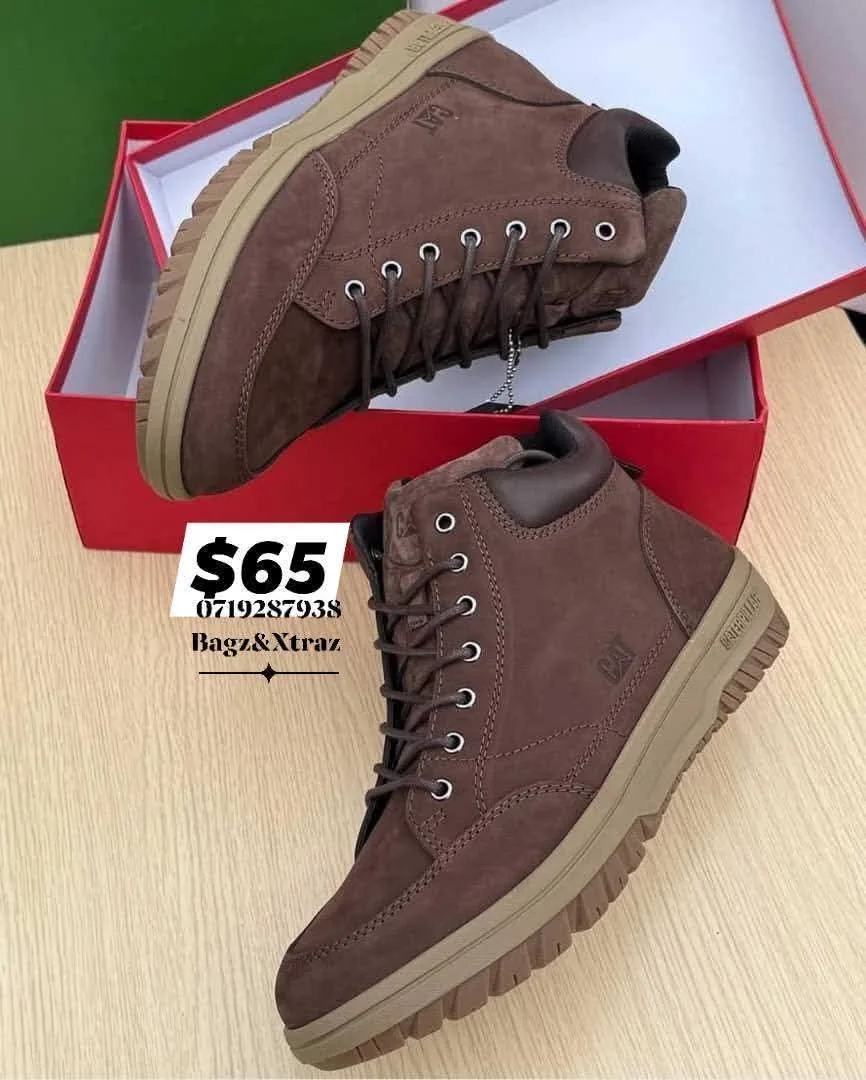 Brown High-Top Boots