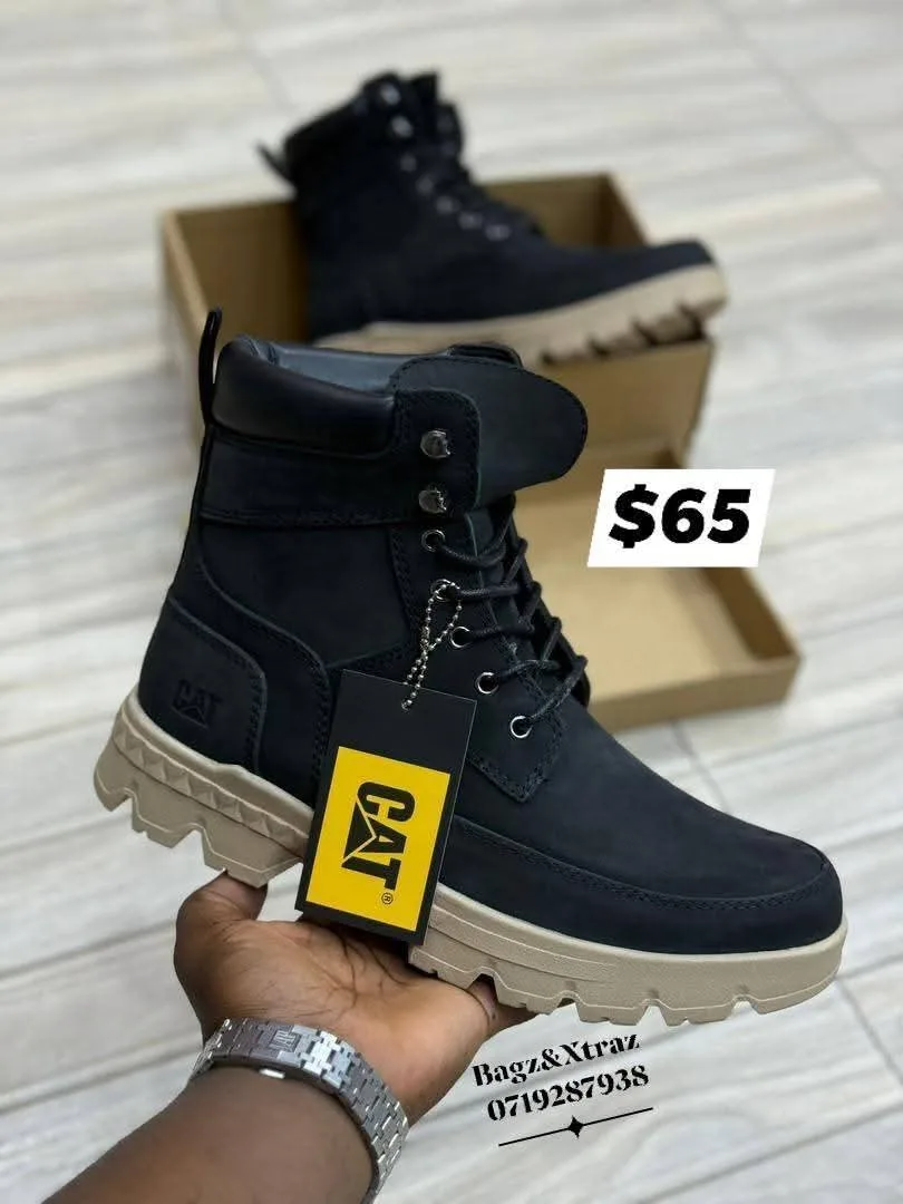 CAT Black Ankle Boots