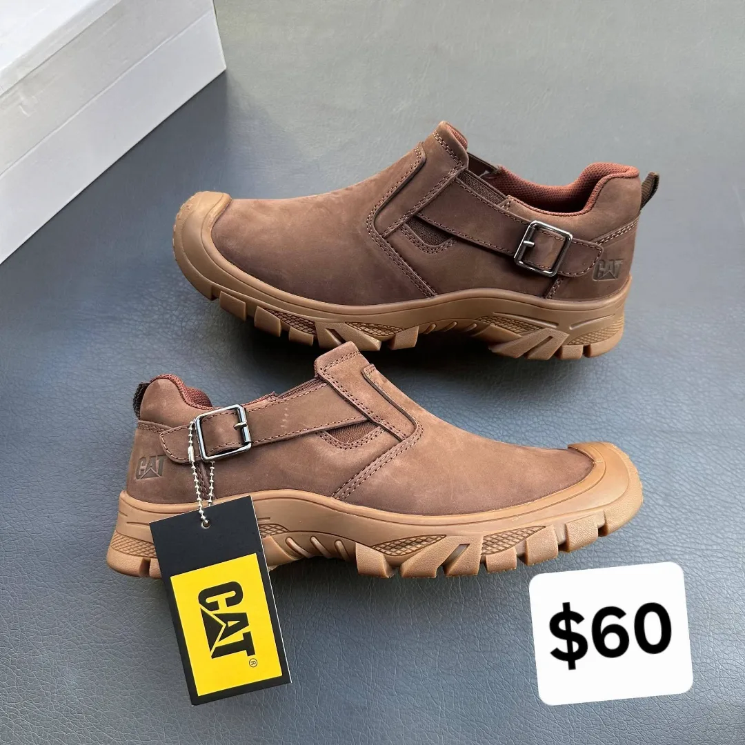CAT Brown Leather Shoes