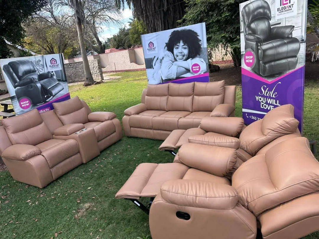 Elegant Recliner Sofa Set