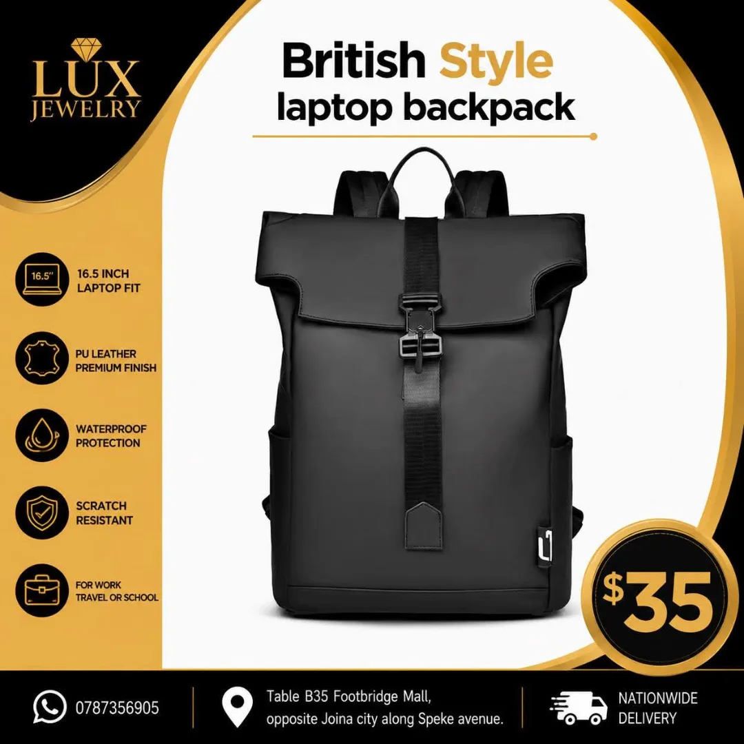 British Style Laptop Backpack