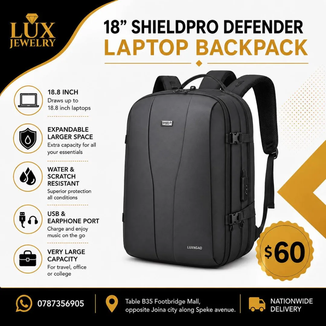 ShieldPro Defender 18" Laptop Backpack