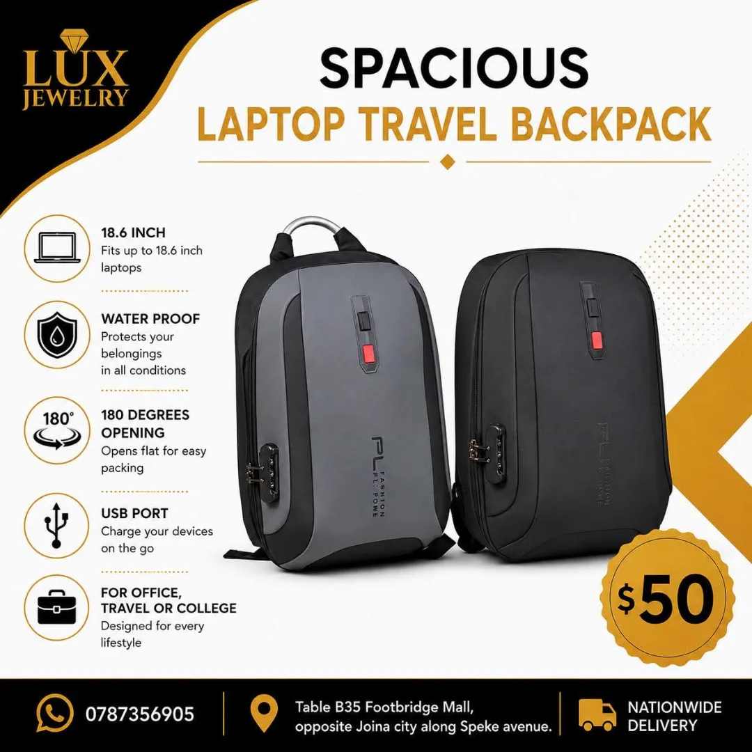 Spacious Laptop Travel Backpack