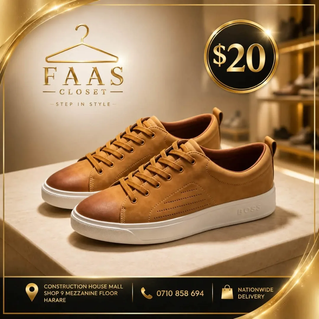 Brown Leather Sneakers