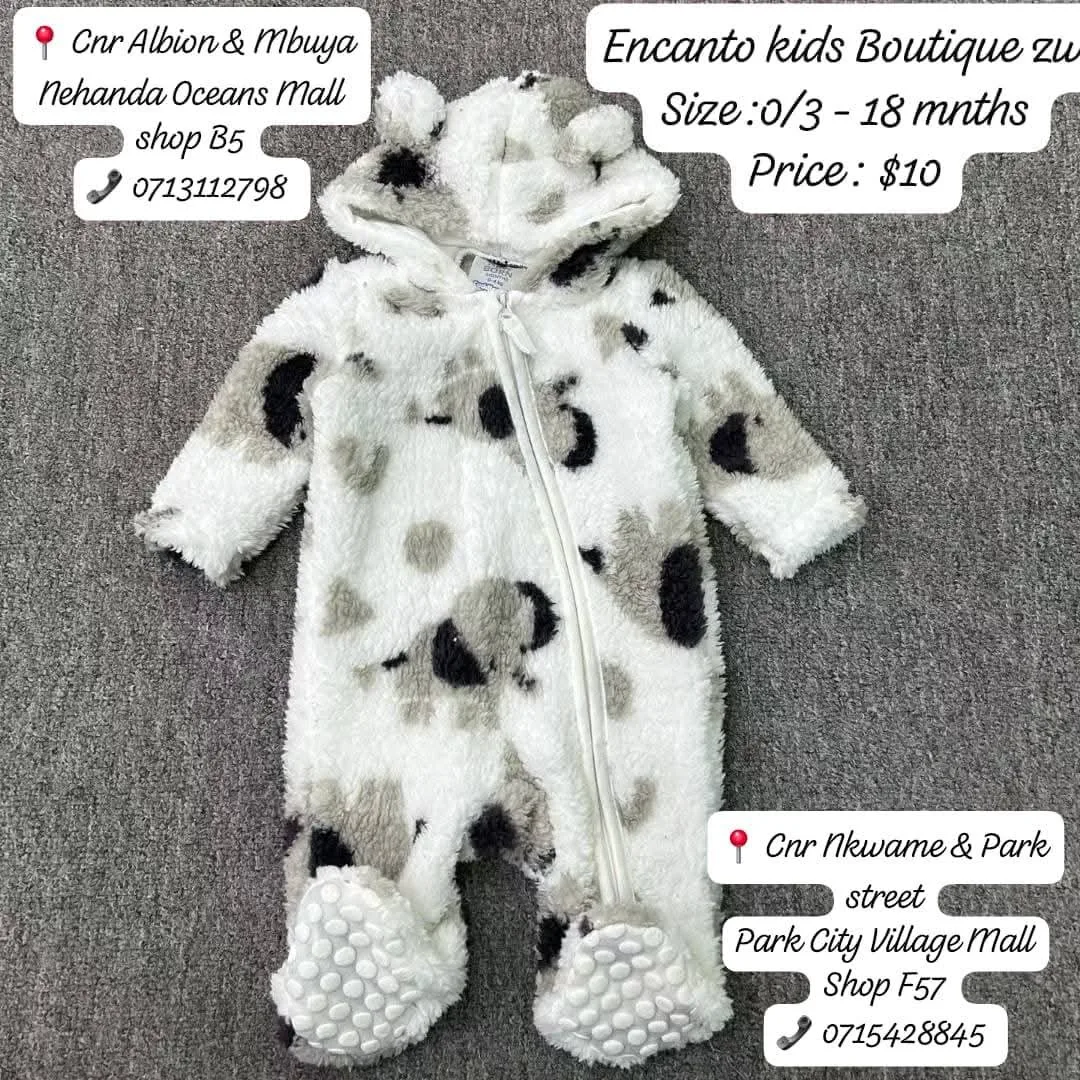 Baby Fleece Onesie with Hood