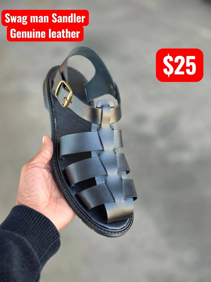 Swag Man Genuine Leather Sandals