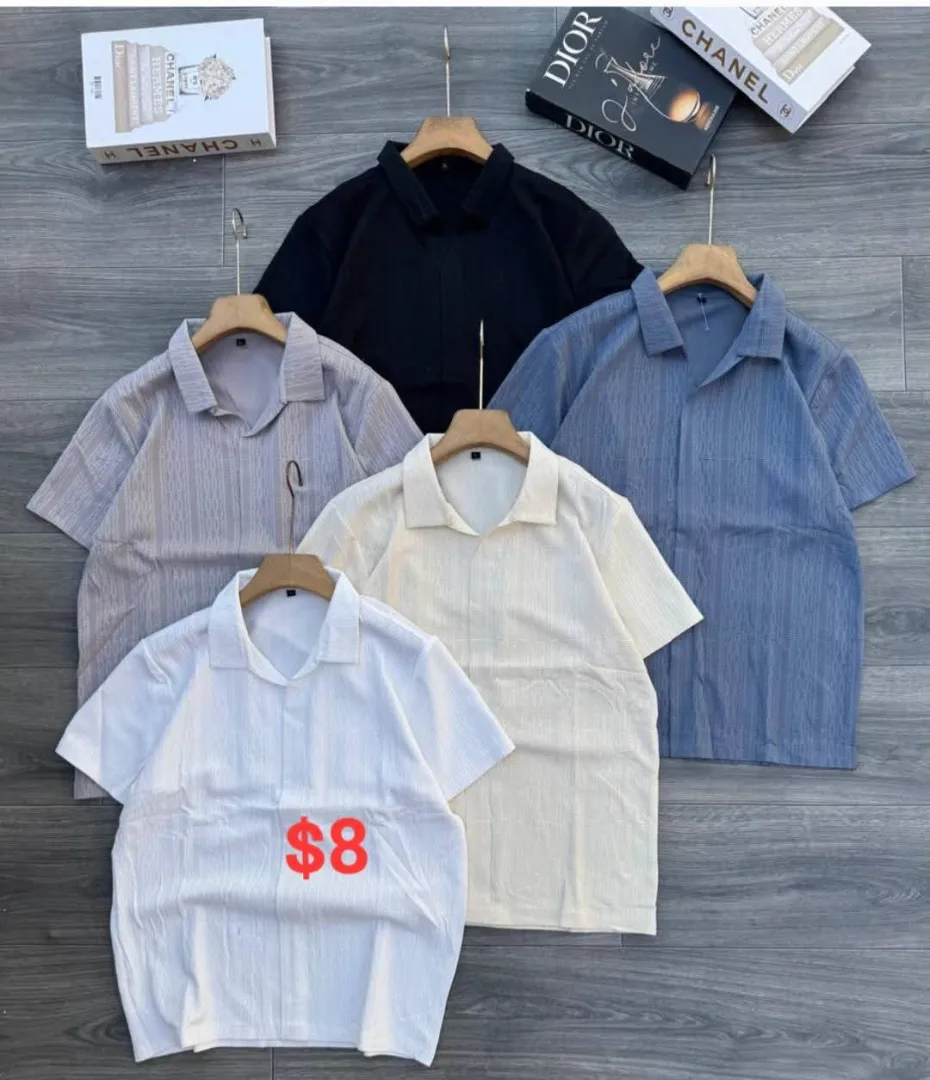 Men's Short Sleeve Collared Shirts
