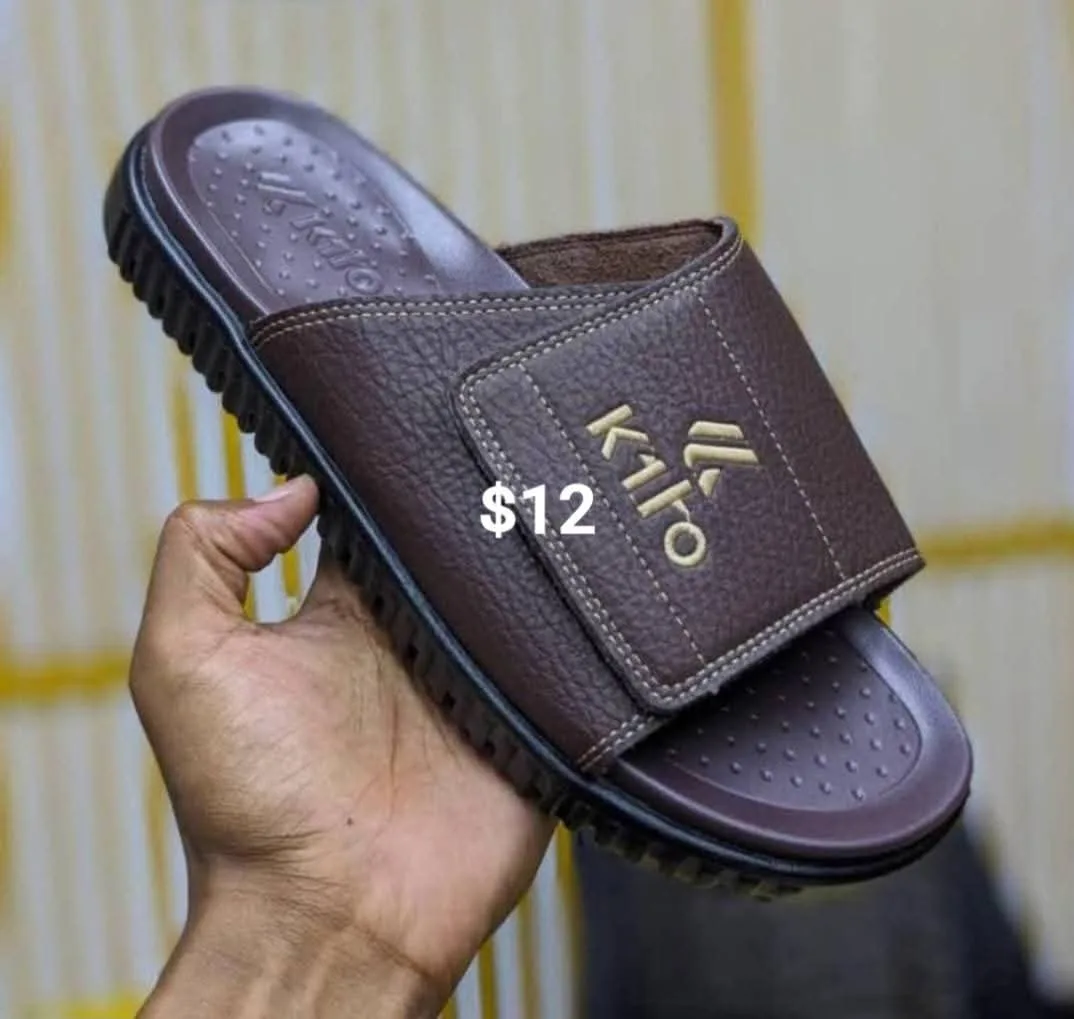 K110 Brown Slide Sandals