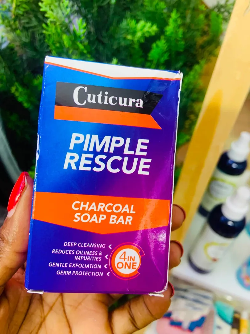Cuticura Pimple Rescue Charcoal Soap Bar