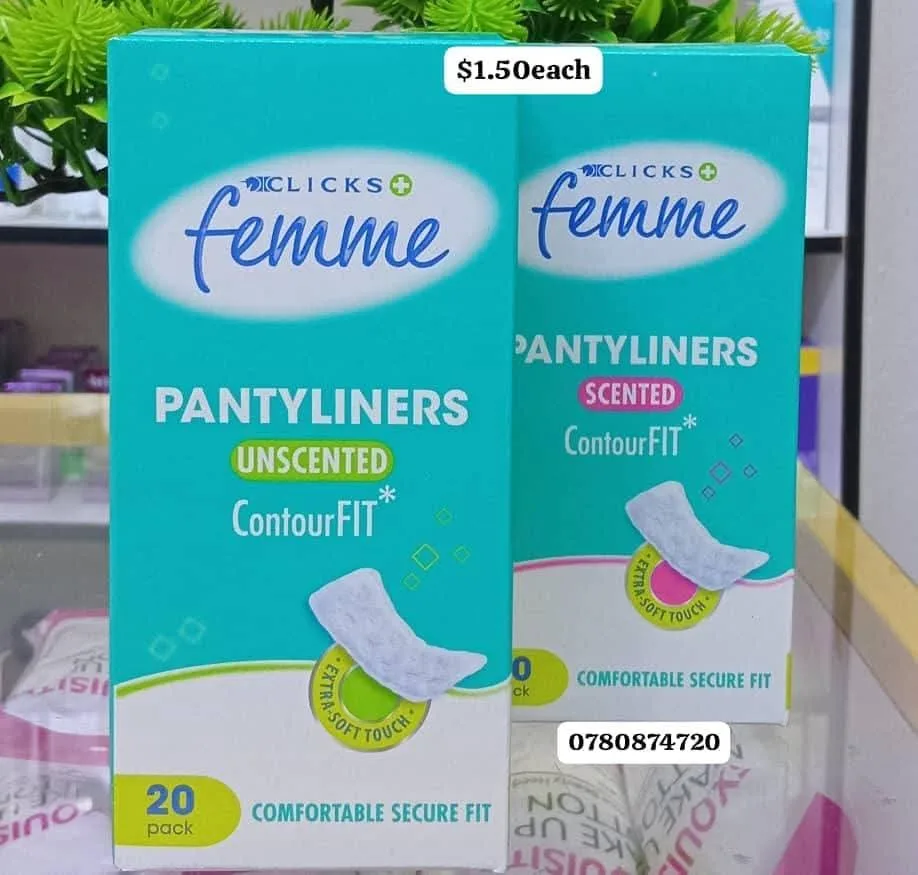 Clicks Femme Pantyliners 20 Pack