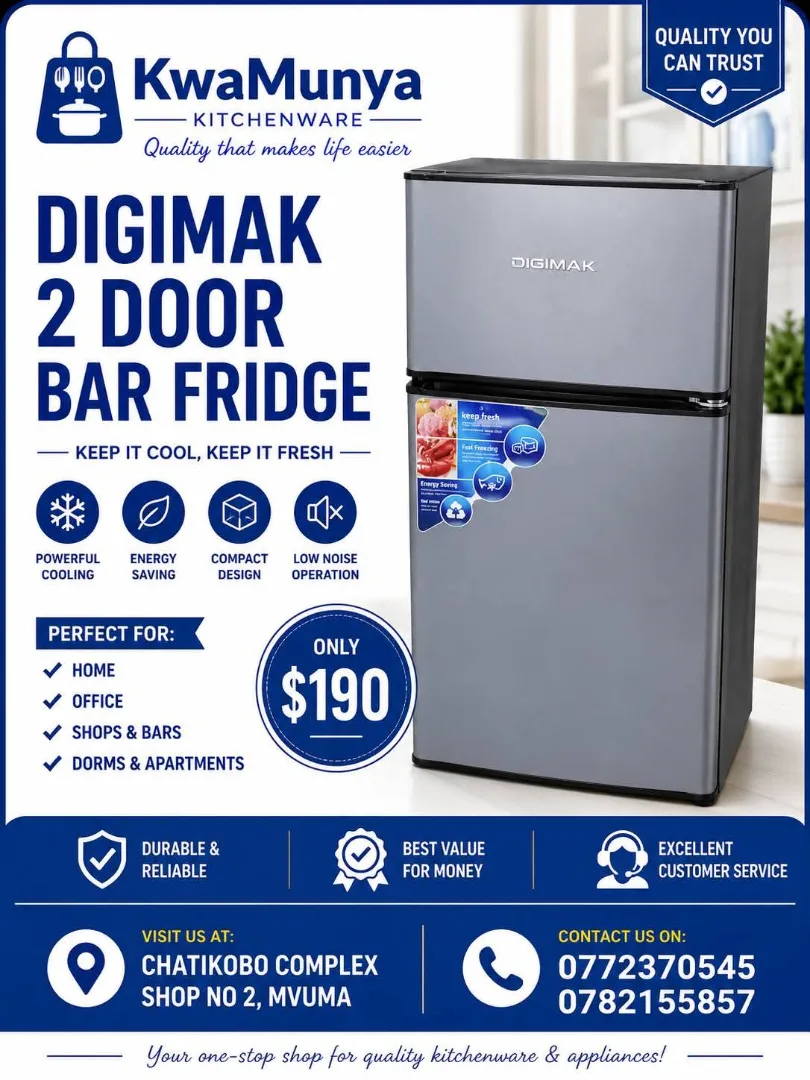 Digimak 2 Door Bar Fridge