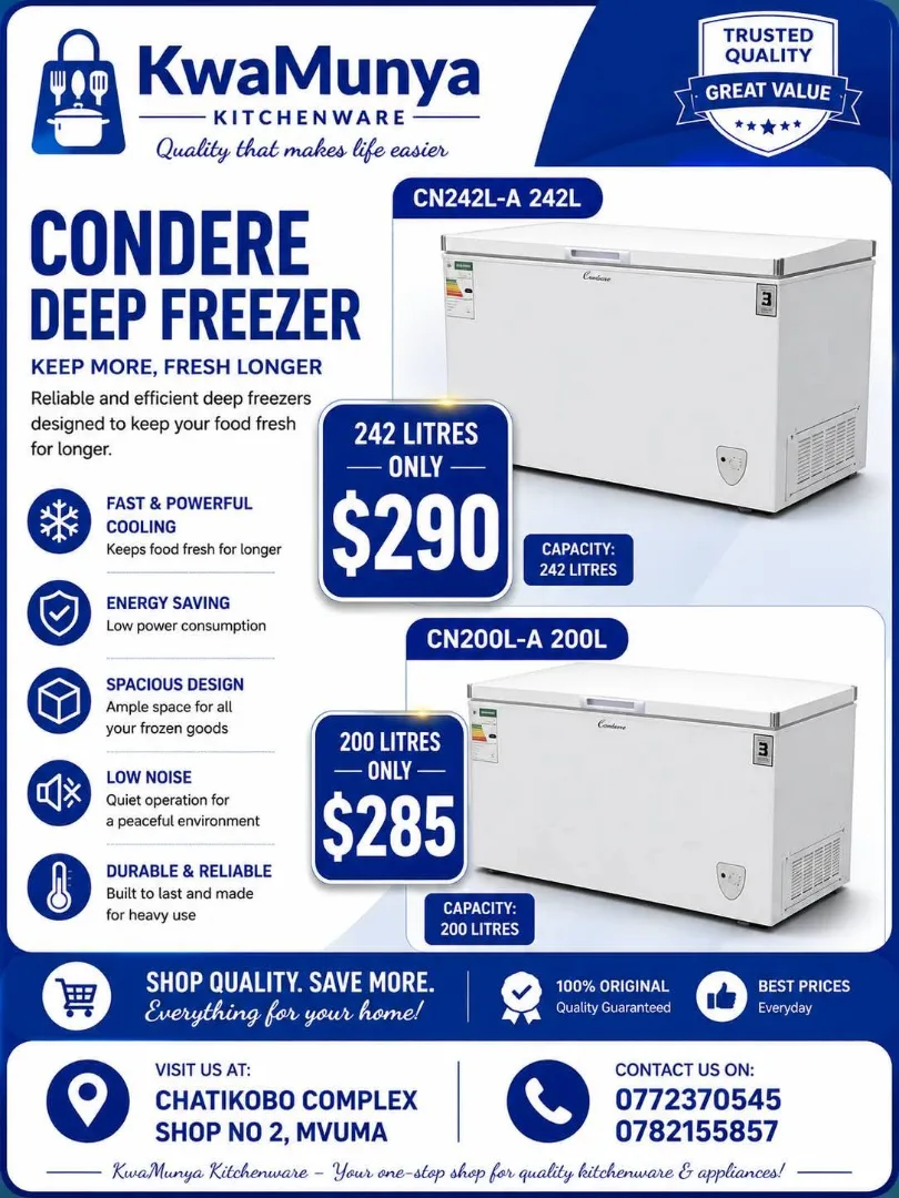 Condere CN242L-A Deep Freezer 242L