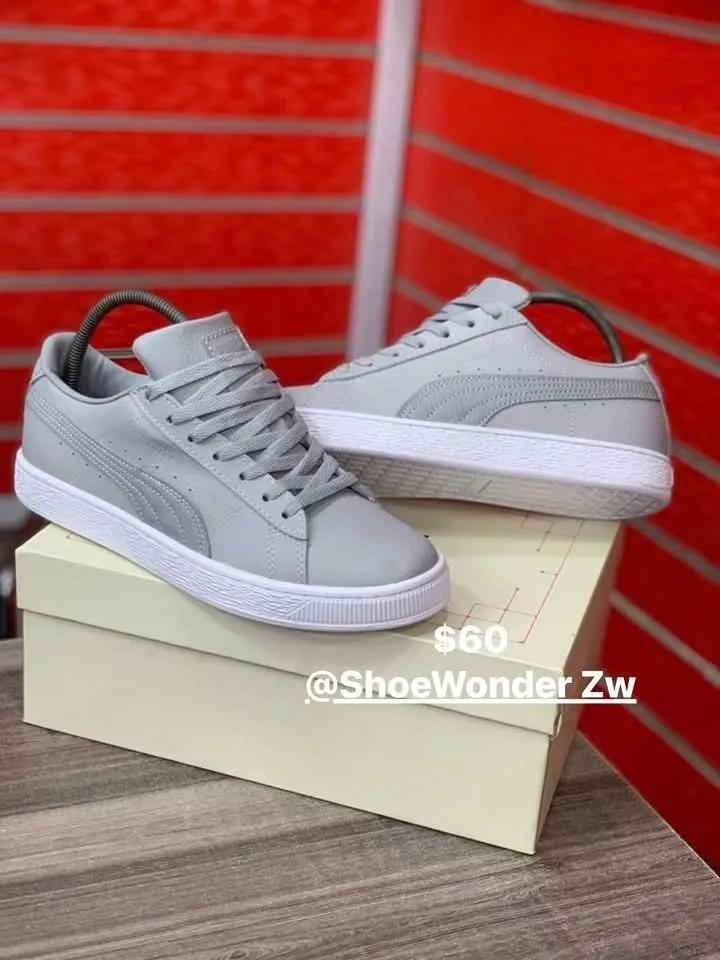 Grey Low-Top Sneakers