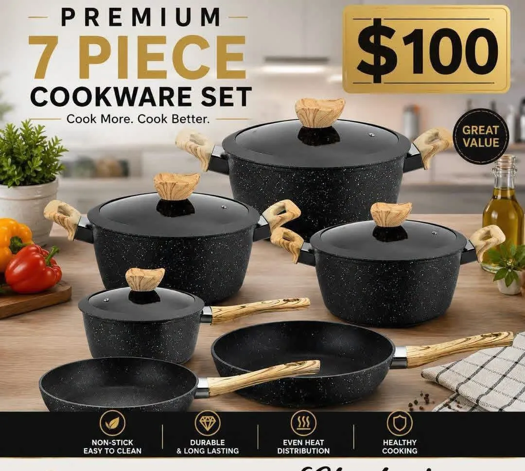 Premium 7 Piece Cookware Set