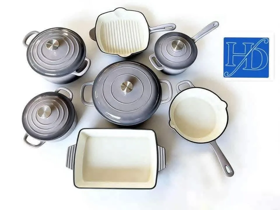 7-Piece Grey Cookware Set