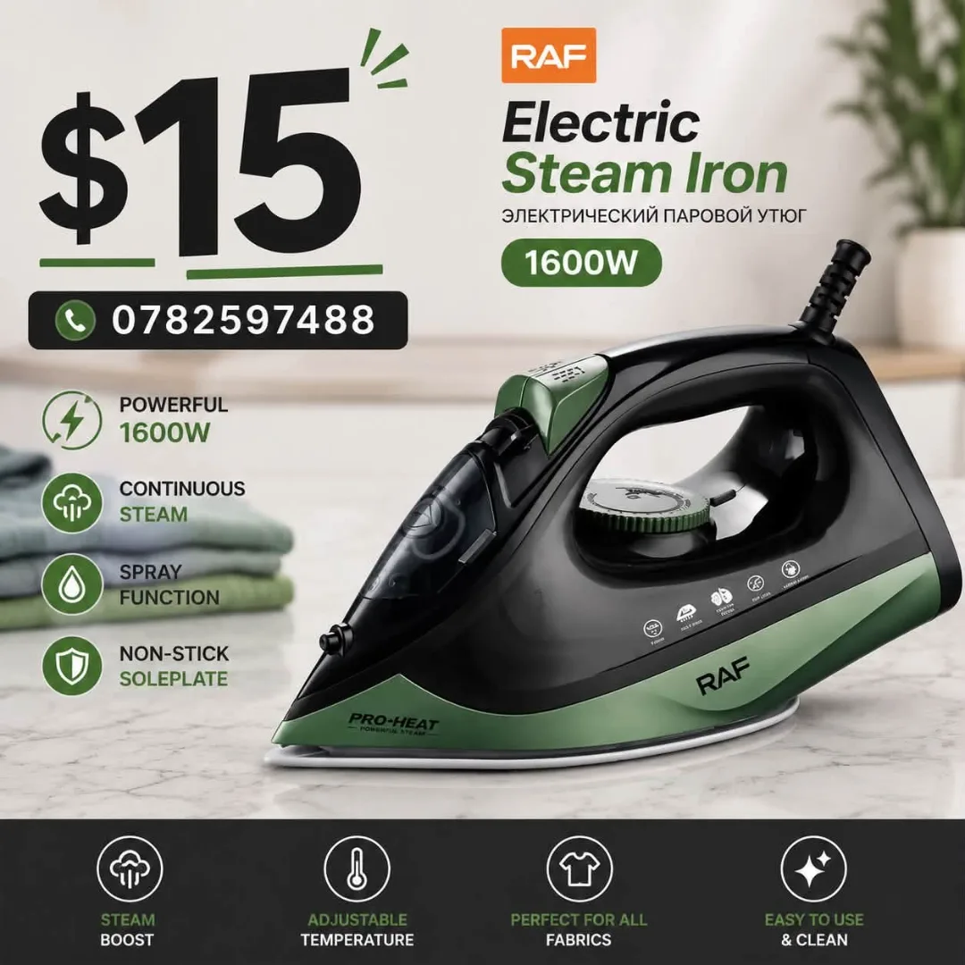 RAF Electric Steam Iron 1600W