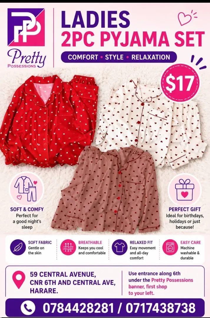 Ladies 2-Piece Pyjama Set