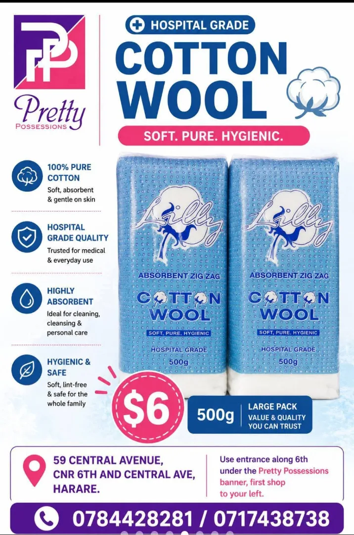 Lilly Hospital Grade Cotton Wool 500g