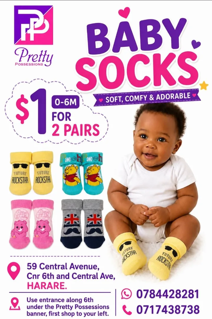 Pretty Possessions Baby Socks 0-6M