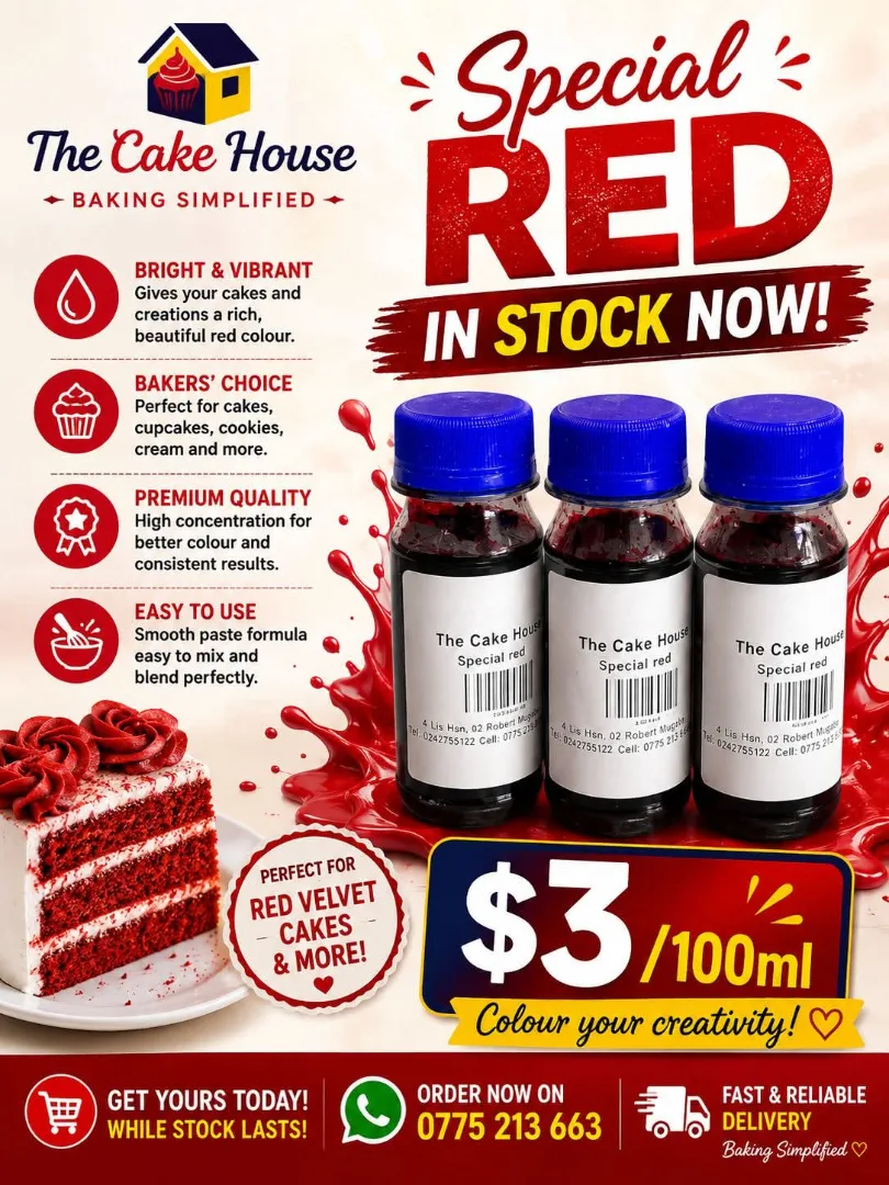 The Cake House Special Red Food Colouring