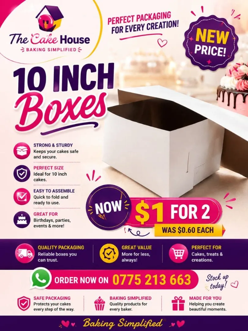 10 Inch Cake Boxes
