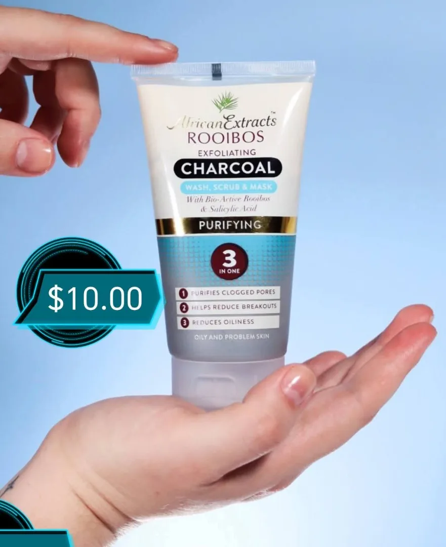 African Extracts Rooibos Charcoal Scrub