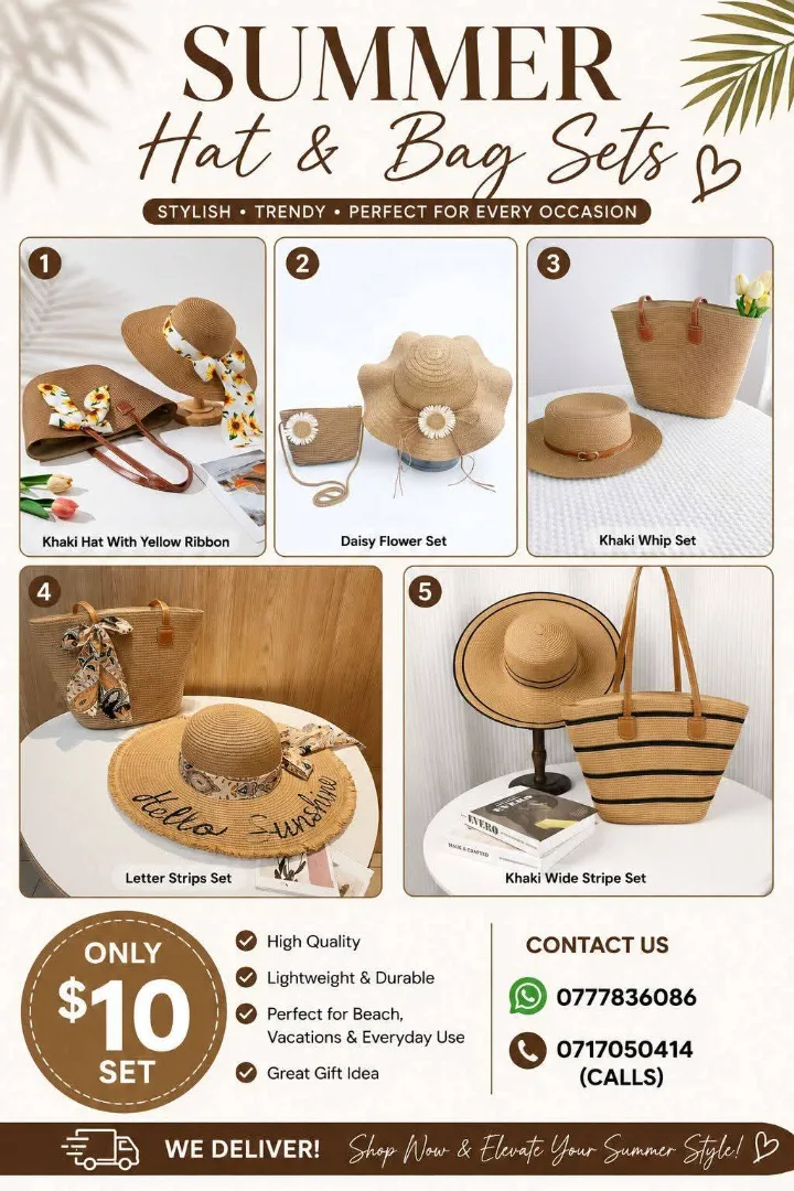 Summer Hat and Bag Set