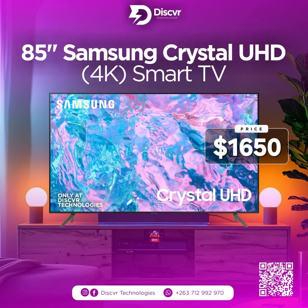 Samsung 85" Crystal UHD 4K Smart TV