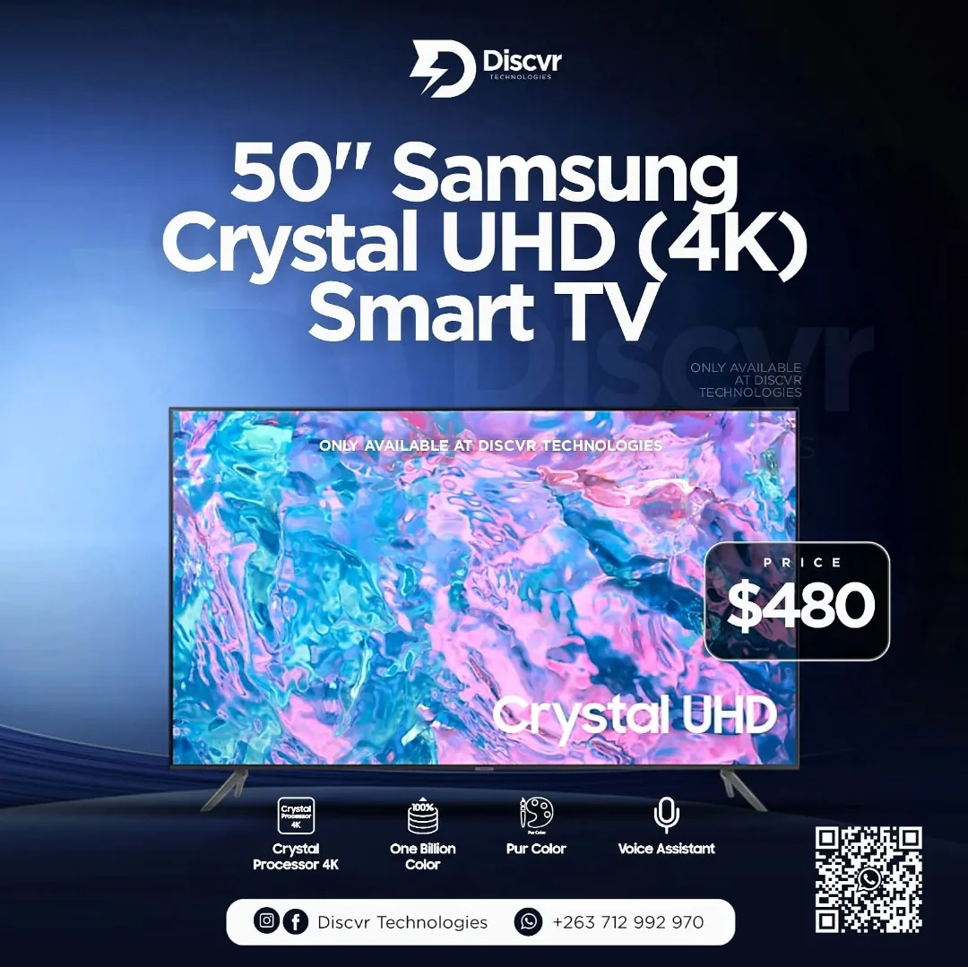 50'' Samsung Crystal UHD 4K Smart TV