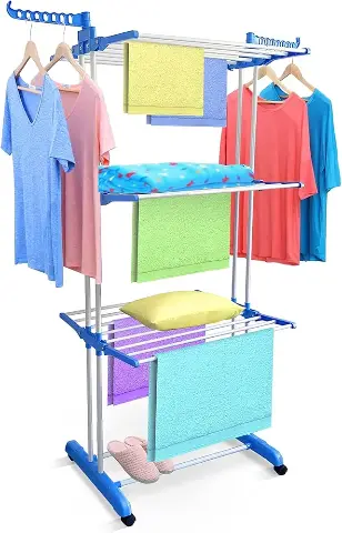 3 layer folding clothes drying rack