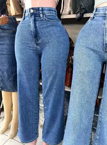 Women's high waist wide leg jeans