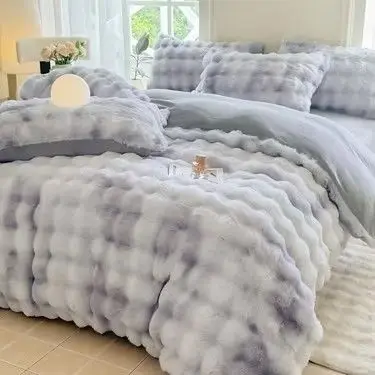 Cloud Plush Bubble Tufted Comforter Set