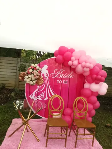 Elegant Bridal Shower Decor Setup